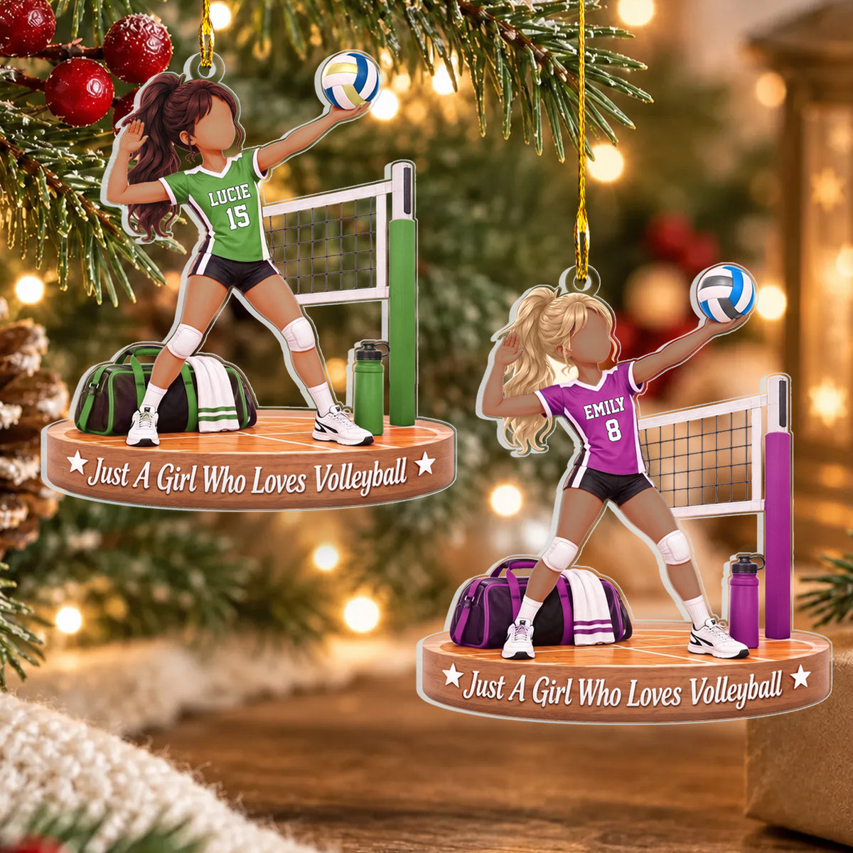 All I Need Is Volleyball - Personalized Acrylic Ornament, Gift For Volleyball Lovers