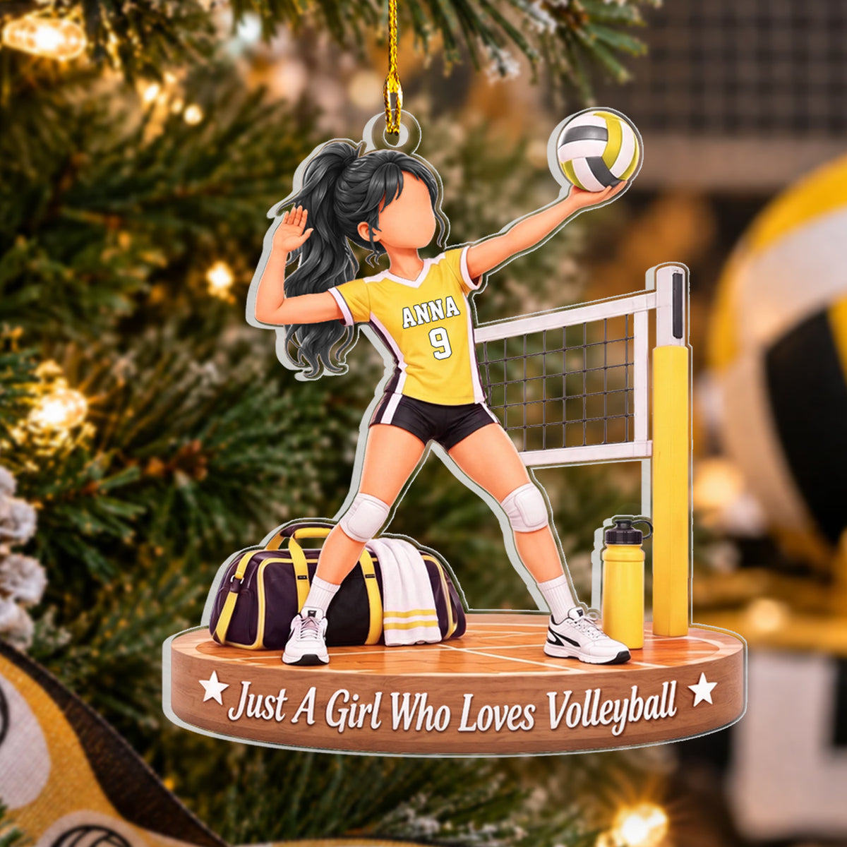 All I Need Is Volleyball - Personalized Acrylic Ornament, Gift For Volleyball Lovers