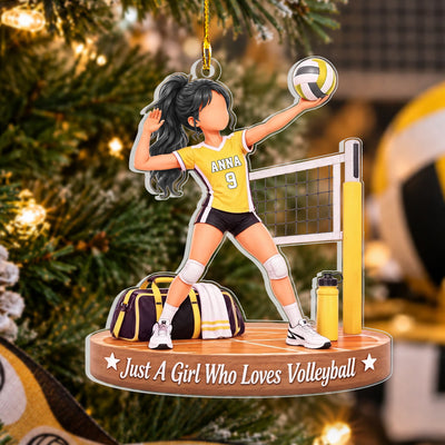All I Need Is Volleyball - Personalized Acrylic Ornament, Gift For Volleyball Lovers