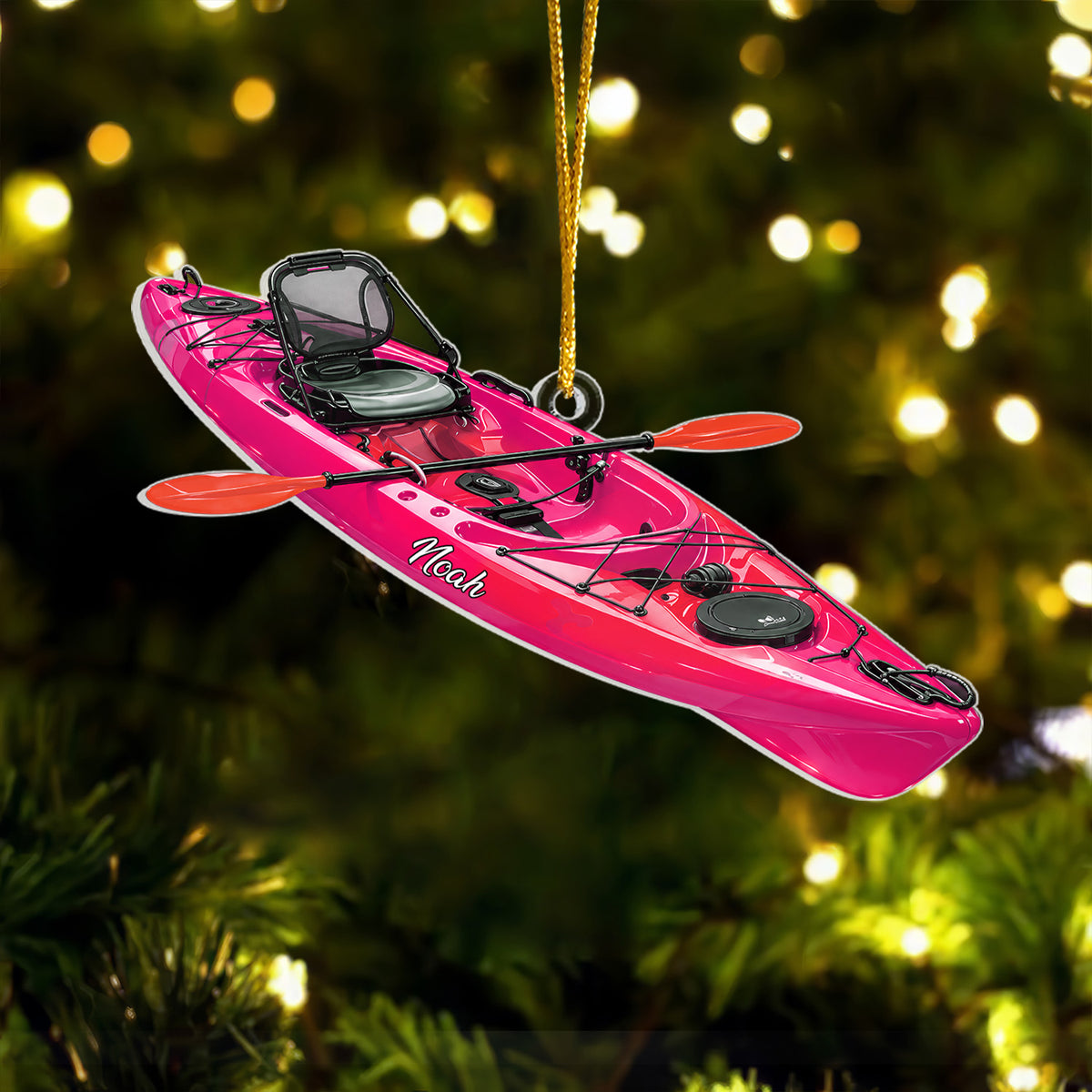 Kayak Is My Therapy - Personalized Acrylic Ornament, Gift For Kayak Lovers, Christmas Gift Ornament