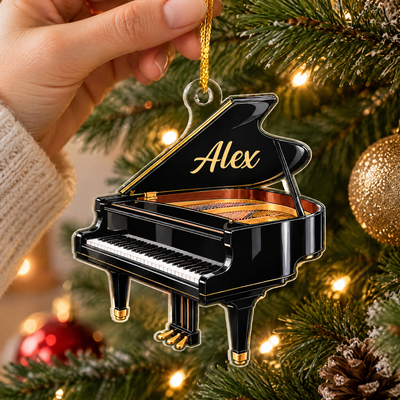 Personalized Grand Piano Acrylic Ornament