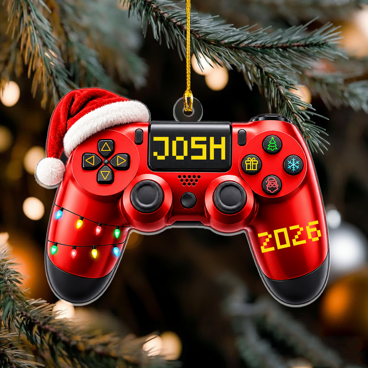 Game Controller - Personalized Acrylic Ornament, Gamer Christmas Ornament 2026, Gift for Him, Her, Teen, Kids