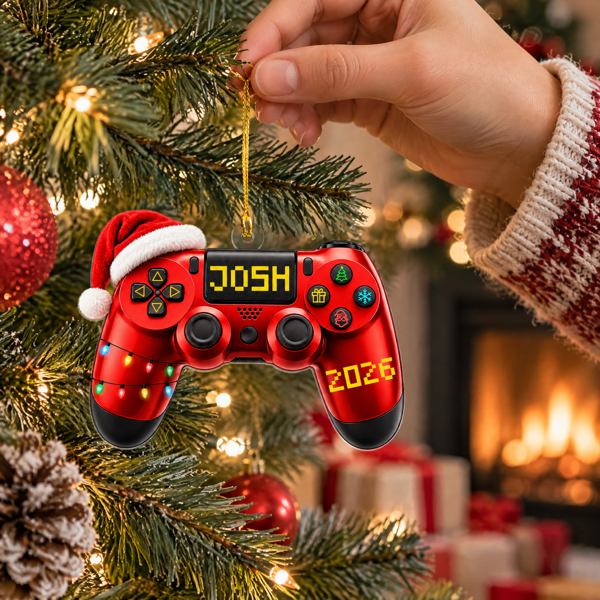 Game Controller - Personalized Acrylic Ornament, Gamer Christmas Ornament 2026, Gift for Him, Her, Teen, Kids