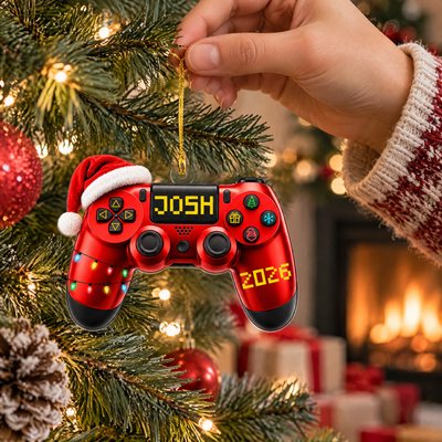 Game Controller - Personalized Acrylic Ornament, Gamer Christmas Ornament 2026, Gift for Him, Her, Teen, Kids