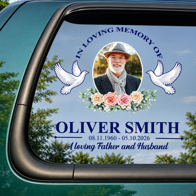 Because the Ones We Love Never Truly Leave Our Side- Personalized Decal, Creative Sympathy Gift For Family