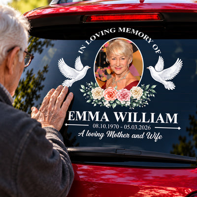 Because the Ones We Love Never Truly Leave Our Side- Personalized Decal, Creative Sympathy Gift For Family