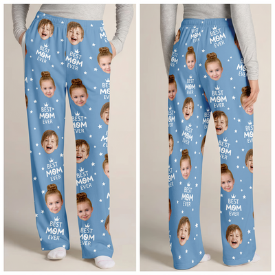 You Are Our Best Mom - Personalized Pajama Pants, Gift For Mom, Dad, Family With Custom Photo Face