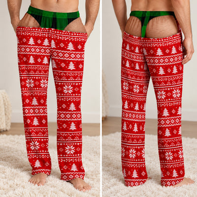 Funny Pants Holiday Edition- Personalized Pajama Pants, Christmas Funny Gift For Men, Husband, Dad