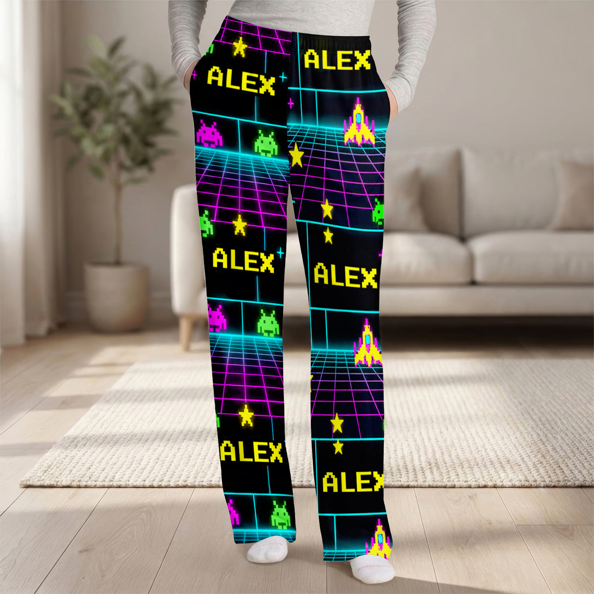 Sleep Like a Gaming Legend - Personalized Pajama Pants, Custom Gaming  Pajama Bottoms, Gamer Gift, Cozy Nightwear