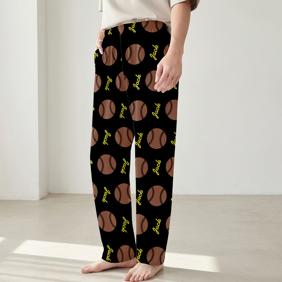 Life Is Better With Baseball - Personalized Pajama Pants, Gift For Baseball Lovers, Baseball Pajama Gift