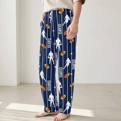 Game Mode ON - Personalized Pajama Pants, Gift For Football Lovers, Sport Lovers Pajama Pants Gift
