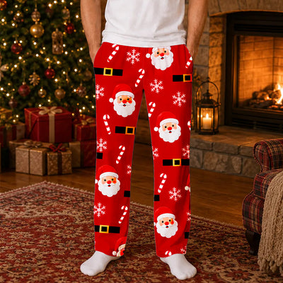 Jingle All The Way - Personalized Pajama Pants, Custom Wife Name Funny Christmas Pajama Pants