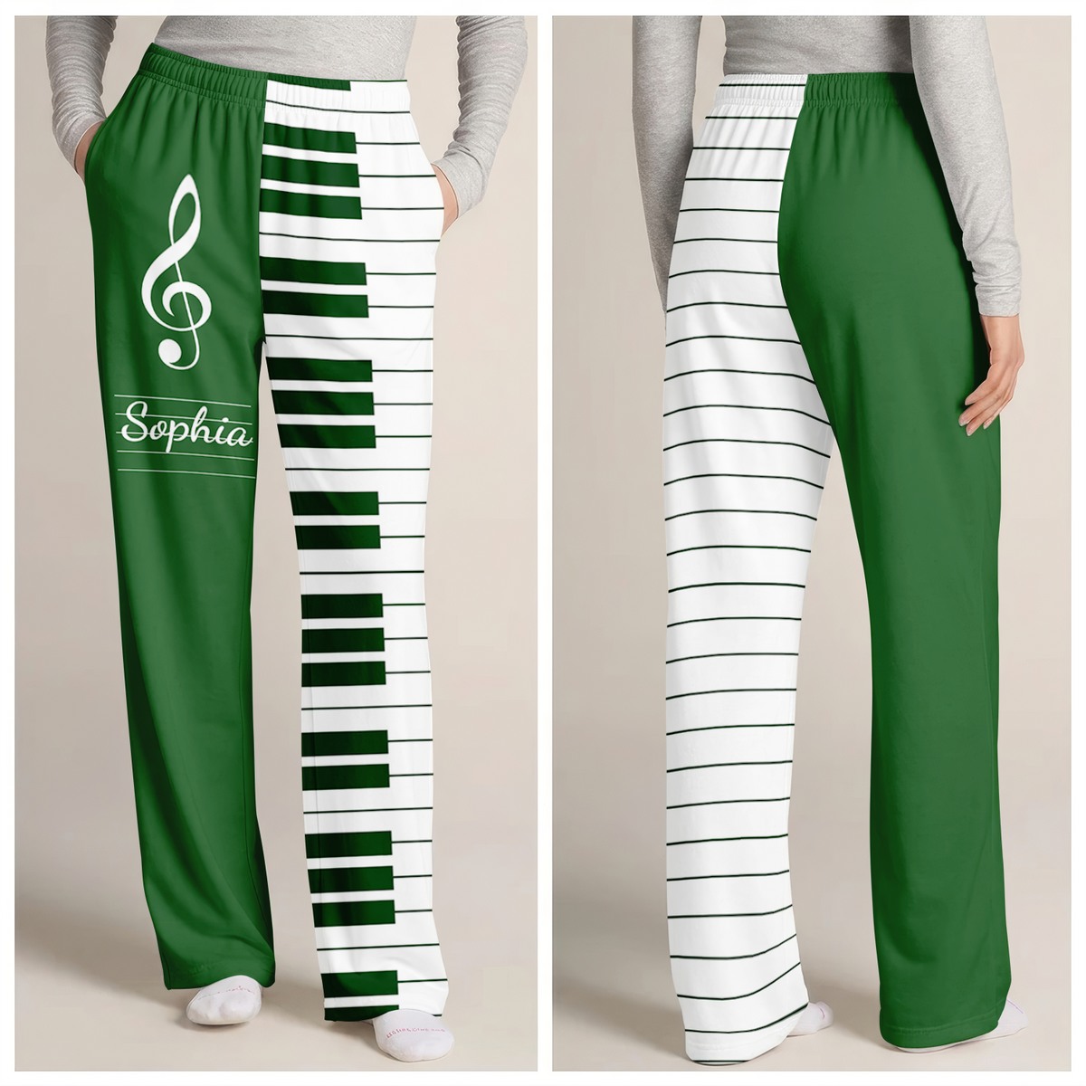 All I Need Is Piano - Personalized Pajama Pants, Piano, Keyboard Music Custom Name, Gift For Musician, Pianist