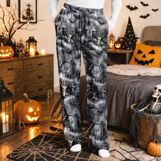 This Butt Belong To - Personalized Pajama Pants, Funny Gift For Men, Custom Name Halloween Fake Butt Lounge Pants, Spooky Gag Gift Husband