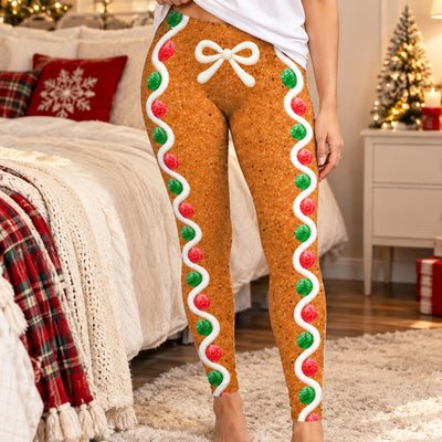 Sleigh All Day - Personalized Leggings, Custom Ugly Christmas Leggings, Gift for Her