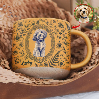 Your Best Friend, Beautifully Made Into Lasting Art - Personalized Pottery Mug, Custom Pet Name Mug, A Beautiful Keepsake For Pet Lovers