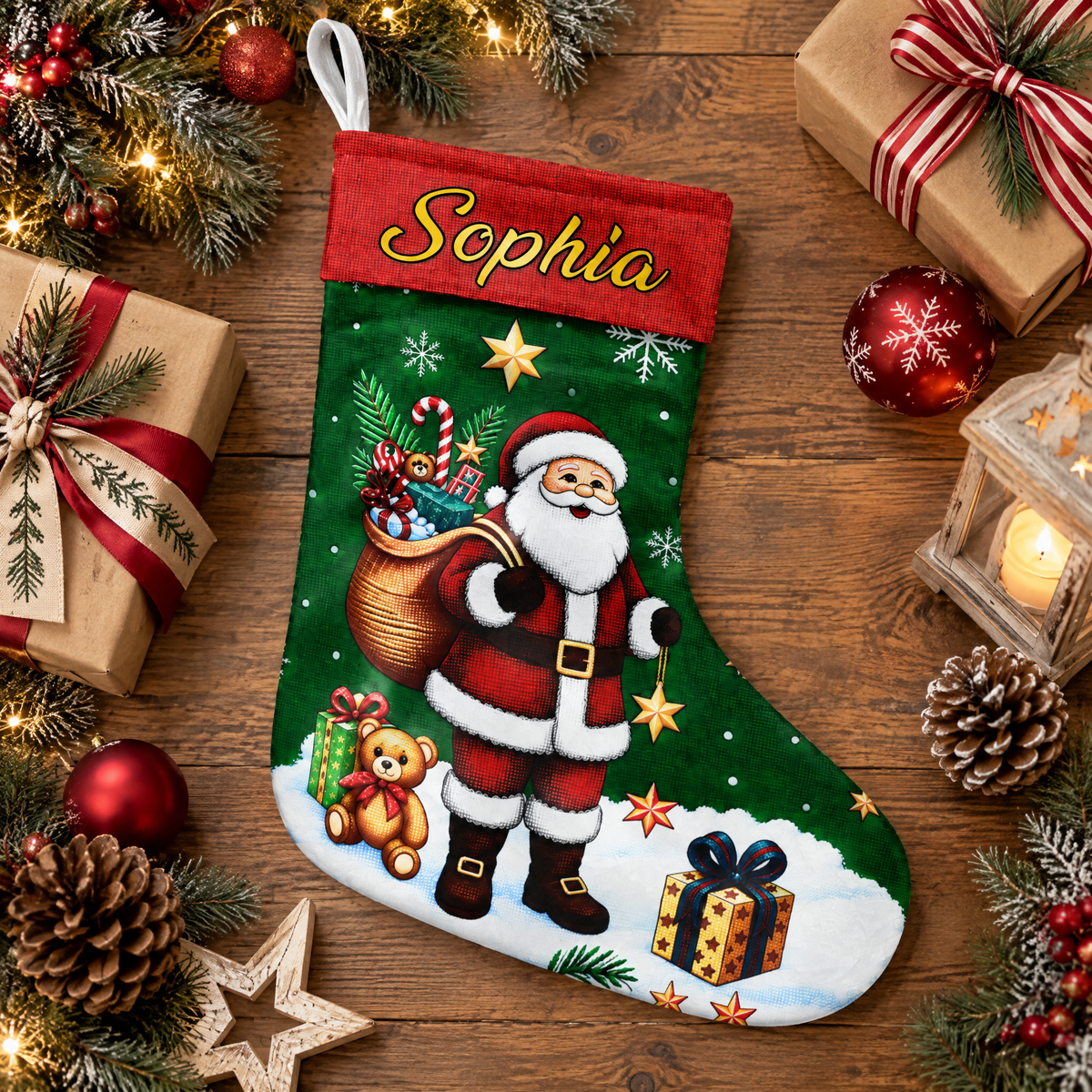 A Beautiful Holiday Keepsake To Fill With Love - Personalized Stocking, Christmas Gift For Family, Christmas Decor