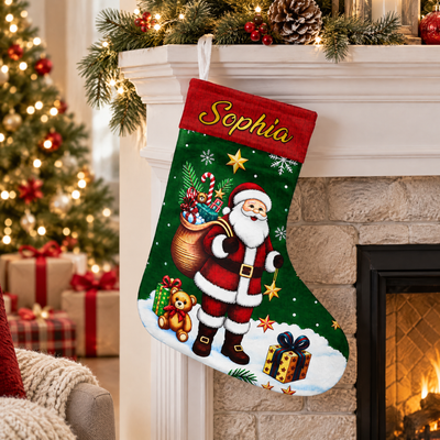 A Beautiful Holiday Keepsake To Fill With Love - Personalized Stocking, Christmas Gift For Family, Christmas Decor