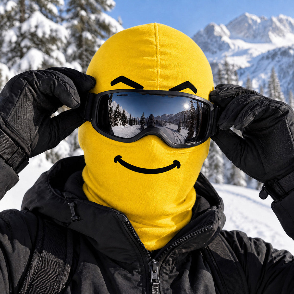 Born To Ski Made To Laugh - Personalized Ski Mask, Novelty Balaclava for Snowboard Lovers, Winter Gag Gift