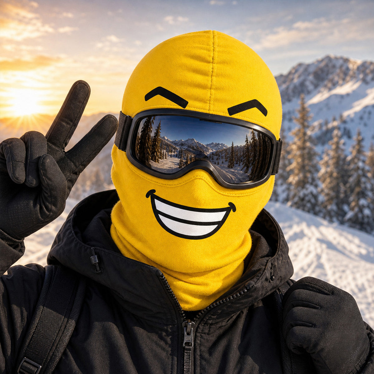 Born To Ski Made To Laugh - Personalized Ski Mask, Novelty Balaclava for Snowboard Lovers, Winter Gag Gift