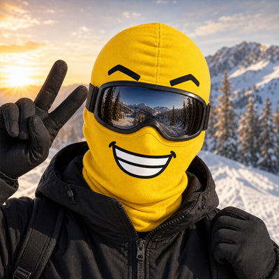 Born To Ski Made To Laugh - Personalized Ski Mask, Novelty Balaclava for Snowboard Lovers, Winter Gag Gift