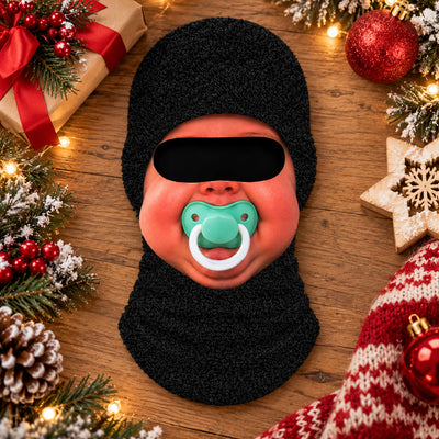 Funny Baby Face - Personalized Ski Mask, Novelty Skiing & Snowboarding Winter Gift