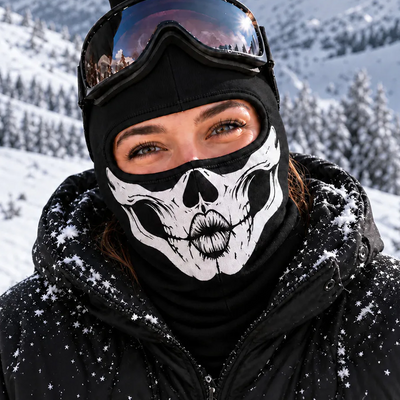 Skeleton Skull - Personalized Ski Mask, Gift For Ski Lovers, Halloween Ski Mask
