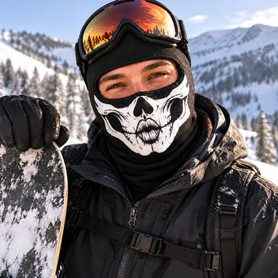 Skeleton Skull - Personalized Ski Mask, Gift For Ski Lovers, Halloween Ski Mask