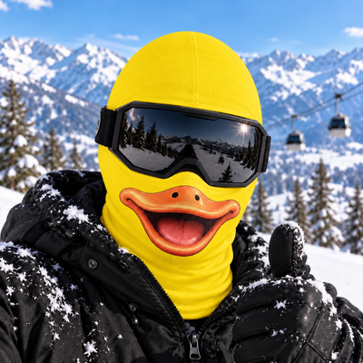 Funny Duck Face Printed Balaclava/Ski Mask