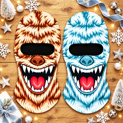Abominable Snowman Yeti Face - Personalized Ski Mask, Funny Gift For Ski Lovers