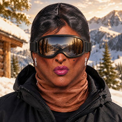 Too Cool To Unmask - Personalized Ski Mask, Custom Photo Funny Face Ski Lovers Gift