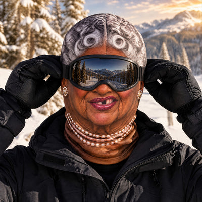 Too Cool To Unmask - Personalized Ski Mask, Custom Photo Funny Face Ski Lovers Gift