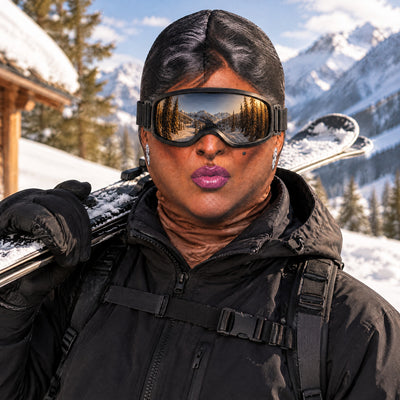 Too Cool To Unmask - Personalized Ski Mask, Custom Photo Funny Face Ski Lovers Gift