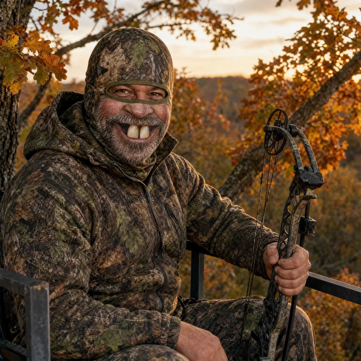 Funny Camo Hunting - Personalized Ski Mask, Funny Gift For Hunting Lovers, Gift For Dad