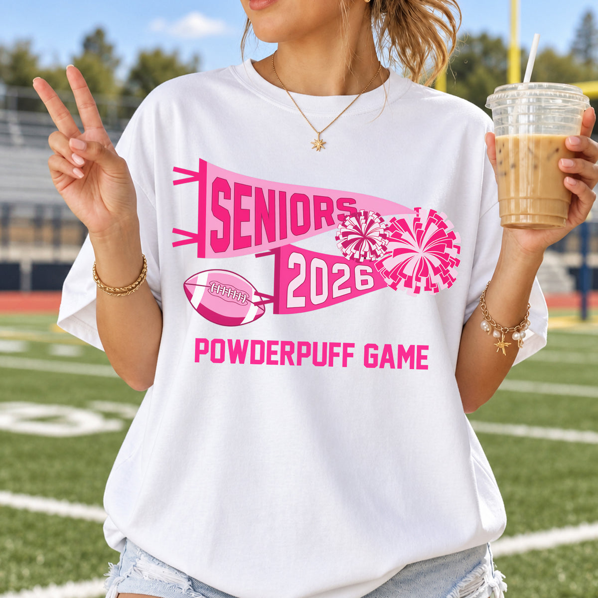 Built for Game Day - Personalized Comfort Colors T-shirt, Custom Powderpuff Shirt, School Spirit Tee, Class of 2026 Shirt