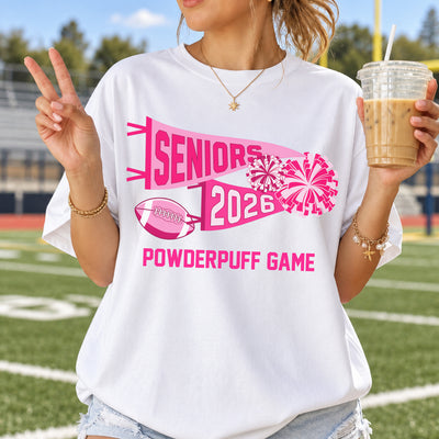 Built for Game Day - Personalized Comfort Colors T-shirt, Custom Powderpuff Shirt, School Spirit Tee, Class of 2026 Shirt