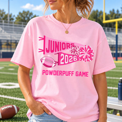 Built for Game Day - Personalized Comfort Colors T-shirt, Custom Powderpuff Shirt, School Spirit Tee, Class of 2026 Shirt