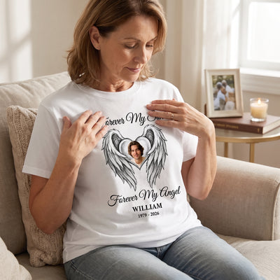 My Son My Angel - Personalized Comfort Colors Shirt, Memorial Mom T-Shirt