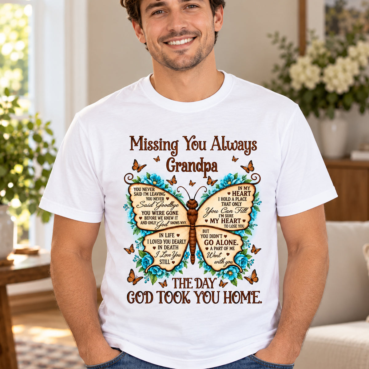 Missing You Always - Personalized T-Shirt, Memorial Gift, Loss Of Loved One Shirt