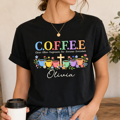 Christ Offers Forgiveness For Everyone - Personalized Comfort Colors Shirt, Gift For Her,  Christian Gift