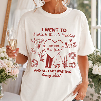 Cocktail Wedding Toss Social Club- Personalized Comfort Colors Shirt, Newly Wed Gift, Wine Bachelorette Shirt, Bridal Party Shirt, Custom Wedding Toss