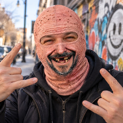 Funny Human Face - Personalized Ski Mask, Funny Gift For Bikers, Motorcycle Lovers Gift