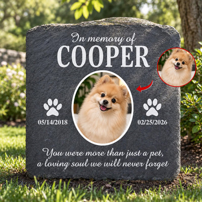 Forever Loved Pet - Personalized Stone, Custom Forever Loved Pet Memorial Stone, Sympathy Gift