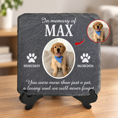 Forever Loved Pet - Personalized Stone, Custom Forever Loved Pet Memorial Stone, Sympathy Gift