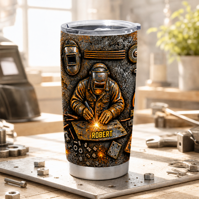 Welders Showcasing Craftsmanship and Tools - Personalized Tumbler, Gift For Him, Gift For Handyman