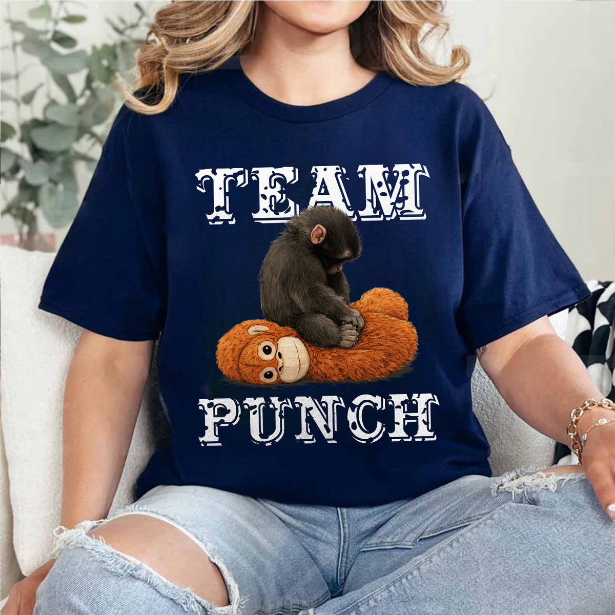 Dear Our Brave Punch Monkey - Personalized T-shirt, Viral Punch Monkey Shirt, Shirt for Animal Lovers
