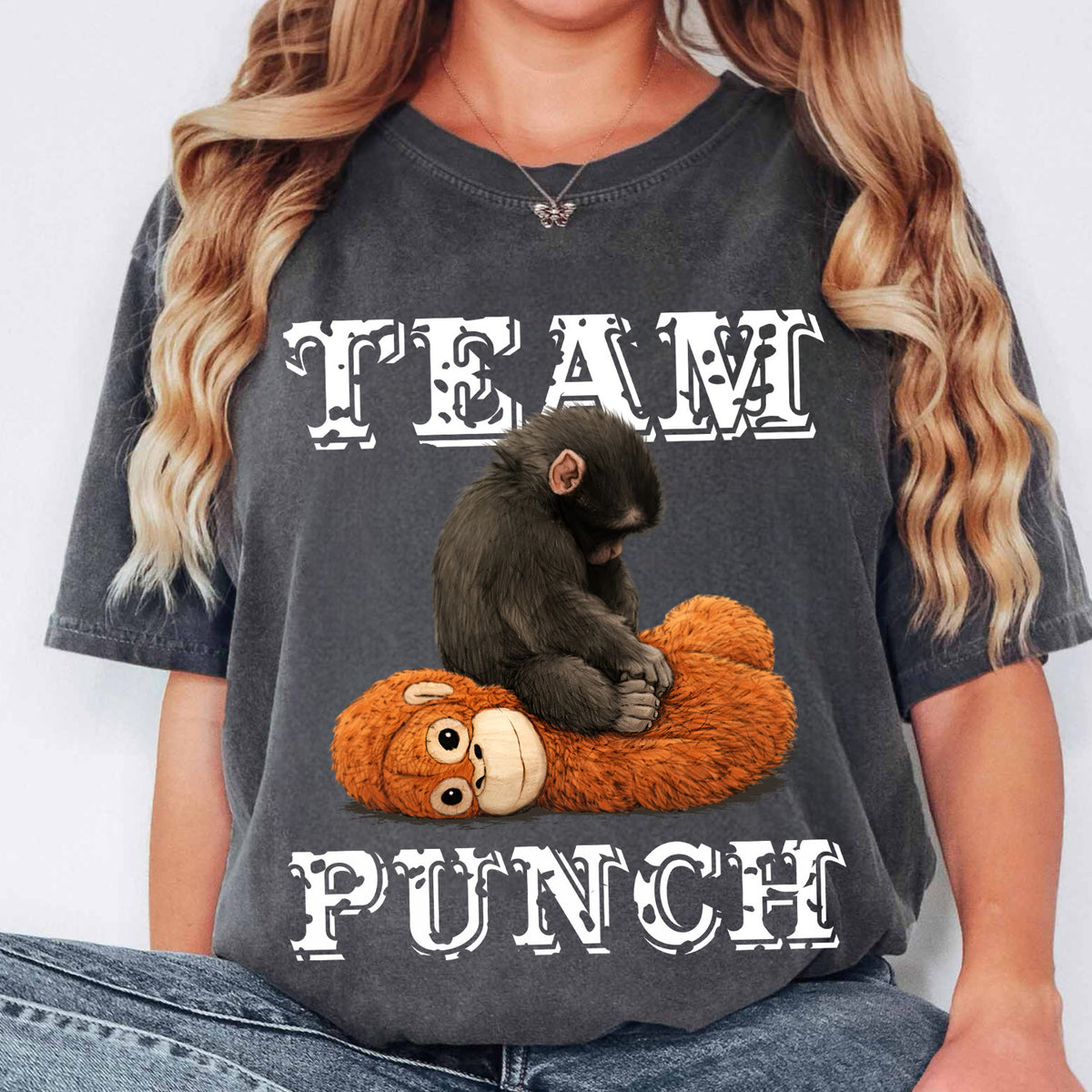 Dear Our Brave Punch Monkey - Personalized T-shirt, Viral Punch Monkey Shirt, Shirt for Animal Lovers