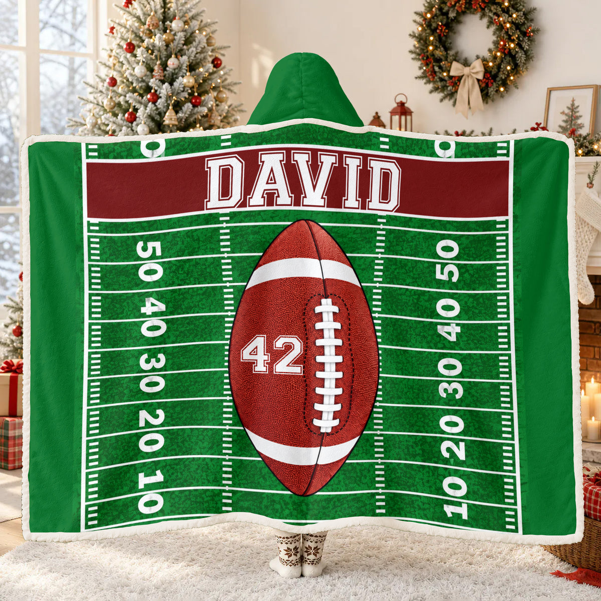 All I Need Is Football - Personalized Hooded Blanket, Gift For Football Lovers