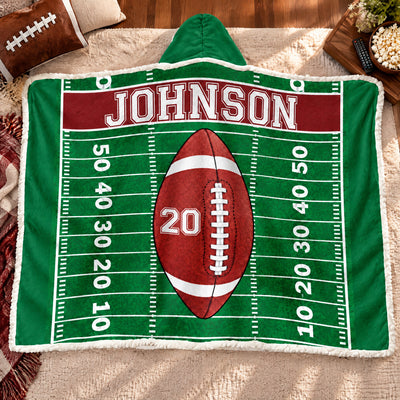 All I Need Is Football - Personalized Hooded Blanket, Gift For Football Lovers