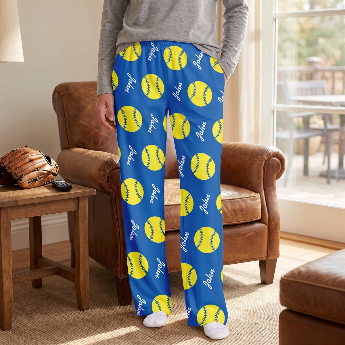 Life Is Better With Baseball - Personalized Pajama Pants, Gift For Baseball Lovers, Baseball Pajama Gift